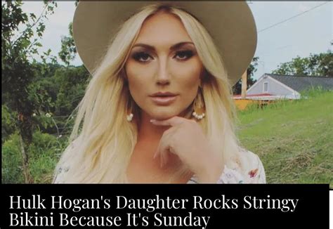 Hulk Hogans Daughter Rocks Stringy Bikini Brooke Hogan