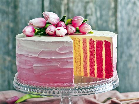 Desktop Wallpaper Colorful Cake Baking Dessert Hd Image Picture