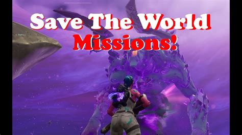 Live Fortnite Save The World Missions Youtube