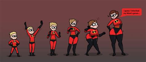 Dash Parr To Helen Parr Mrs Incredible Tg Tf By Mooo On Deviantart