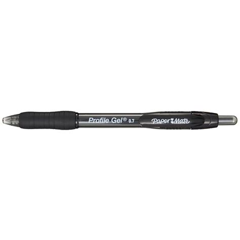 paper mate profile gel retractable pens black medium 0 7 mm 8 pk grand and toy
