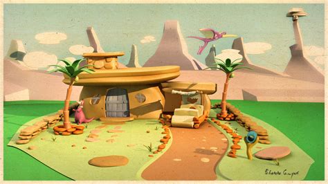 The Flintstones House By Fabriciocampos On Deviantart