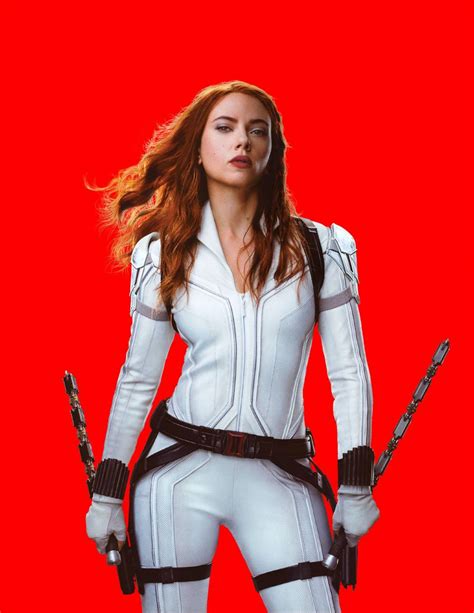 Scarlett Johansson Black Widow 2021 Promos Gotceleb