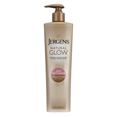 Jergens Natural Glow Sunless Tanning Lotion Medium To Deep Skin Tone