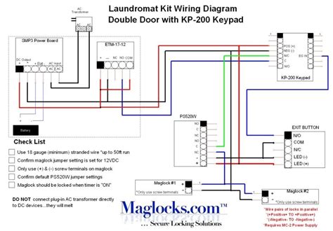 V Magnetic Door Lock Wiring Diagram