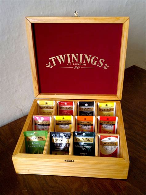 Twinings Tea Box Wooden Tea Box 12 Door Edition Wonderland