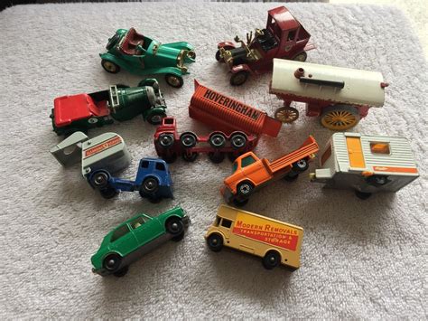 Vintage Lesney Matchbox Toy Car Lot 10 Total Cars Made In England