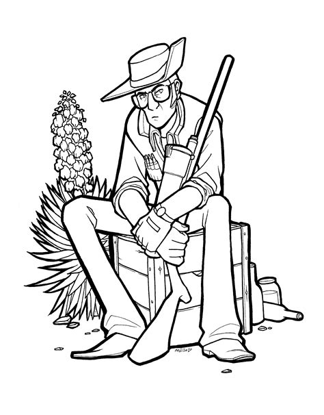 Army Sniper Coloring Pages Sketch Coloring Page