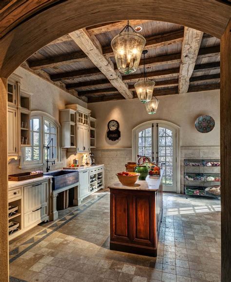 Old Rustic French Country Kitchens