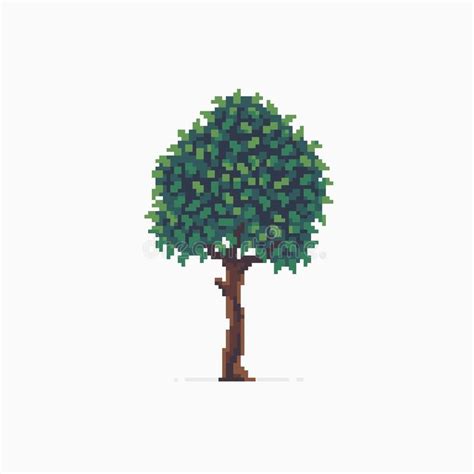 Pixel Art Tree Stock Vector Illustration Of Plant Environment 99876574