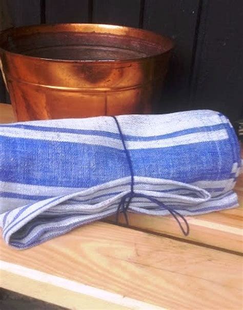 Wake up your bathroom with these colorful absorbent and lightweight bath towels. Linen Bath Towel Beach Sauna SPA Travel Gray Striped Large ...