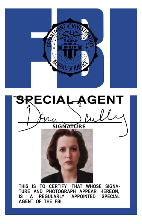 The X Files Dana Scully Fbi Badge Replica By Morsoth On Deviantart