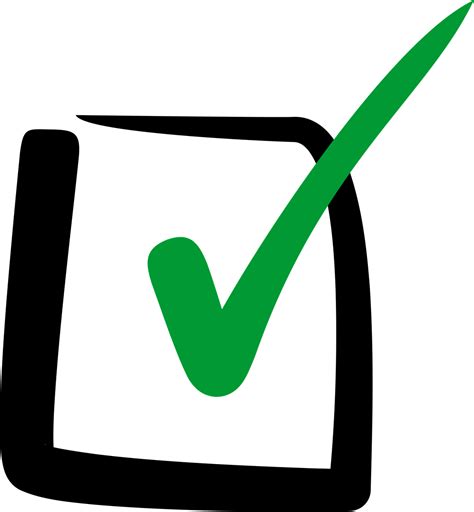 Green Check Mark Png Png All