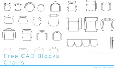 Free Cad Blocks Chairs In Plan For Free Download