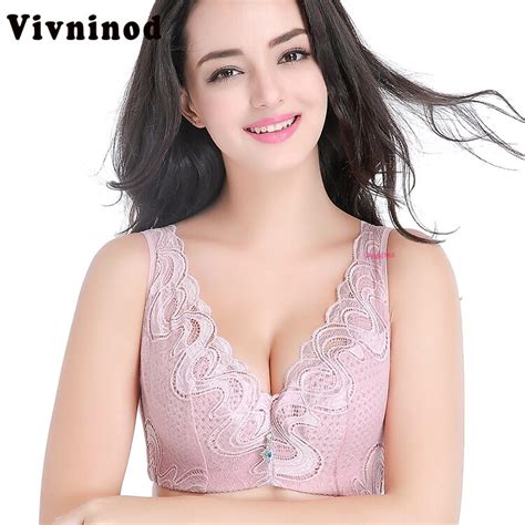 Plus Size Vest Bra Bh Push Up Lace Full Cup Large Size Bras For Women