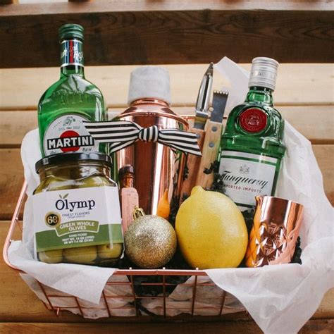 Martini Kit T Unique Housewarming T T Basket For Her Gin Martini Kit In 2020