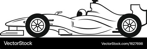 Formula 1 Racing Car Royalty Free Vector Image