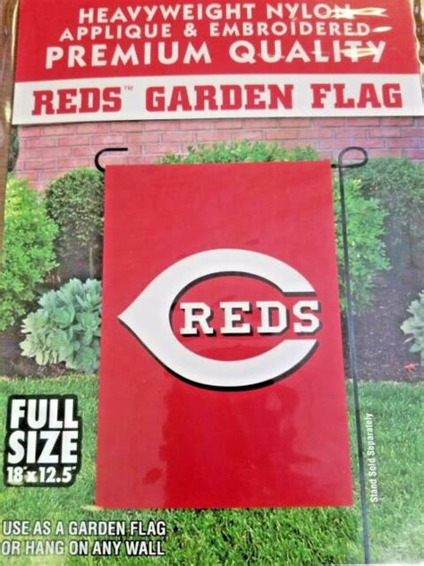 Cincinnati Reds Mlb Garden Flag Licensed Baseball 125 X 18 Ebay