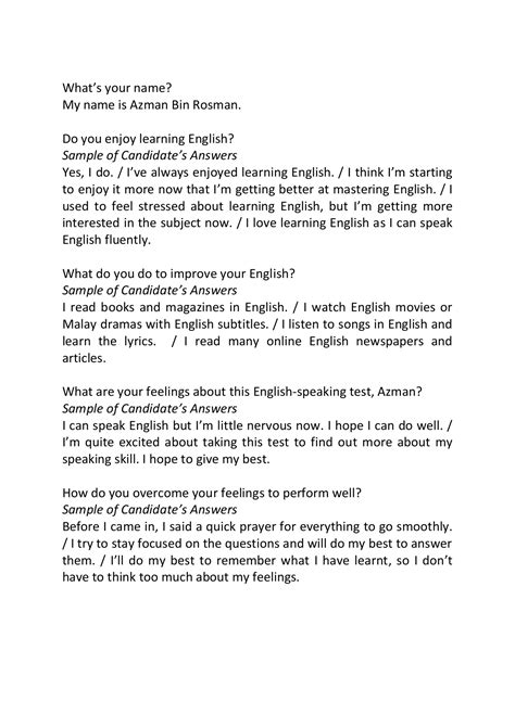 Speaking Test Pt3 Oral Pt3 English Speaking Test L How It Was
