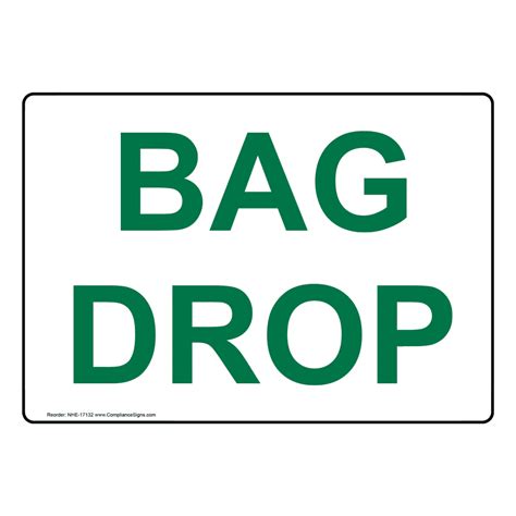 Recreation Golf Sign Bag Drop