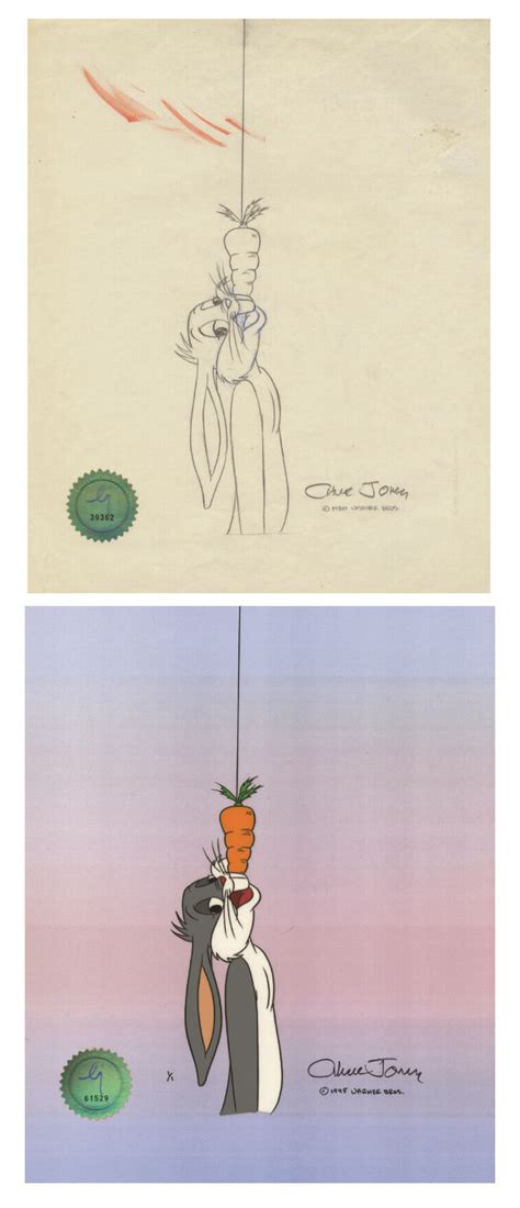 Bugs Bunny Art Bugs Grabbing A Carrot Chuck Jones Gallery — Chuck