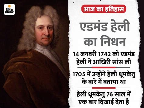 Today History Aaj Ka Itihas India World 14 January Update Astronomer Edmond Halley