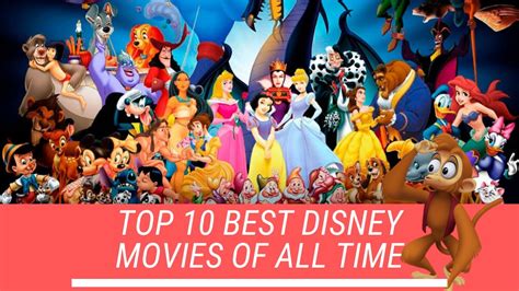 Top 10 Best Disney Movies Of All Time Youtube