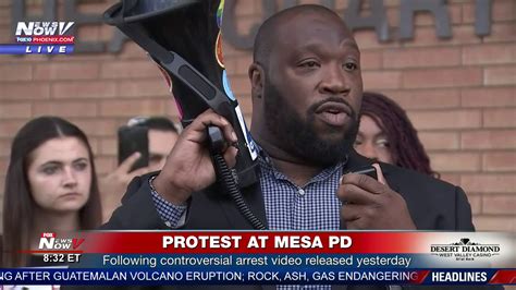 Mesa Pd Protest Following Release Of Controversial Physical Response By Officers Video Fnn