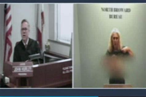 watch escort flashes breasts to florida judge