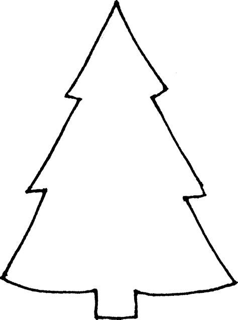 Download Outlines Christmas Tree Icon White Outline Full Size Png