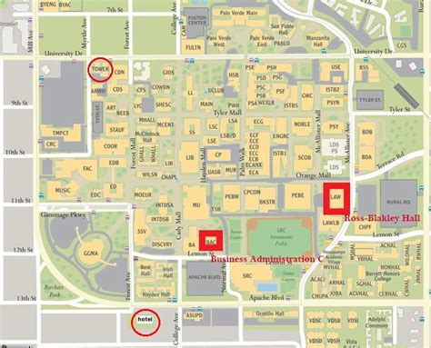 Asu Downtown Phoenix Campus Map