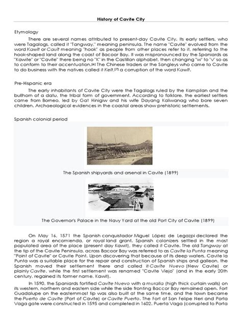 History Of Cavite City Philippines Armed Conflict