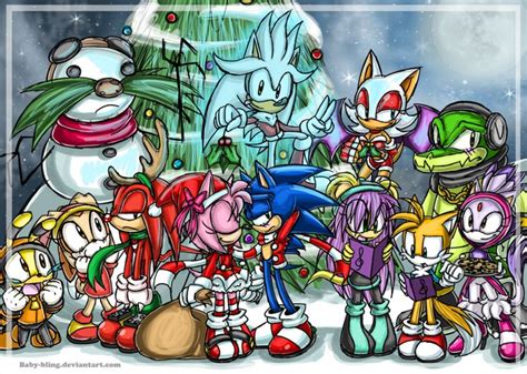 Sonic The Hedgehog Fan Art Merry Christmas 2011 Sonic Sonic The