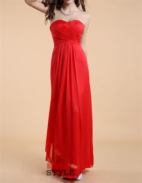 Affordable Simply Column Sweetheart Long Pleated Chiffon Evening Party Dresses Us 9599