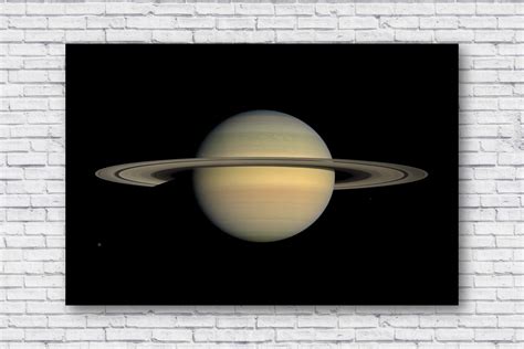 Large Saturn Poster Nasa Saturn Poster Saturn With Moons Huge High