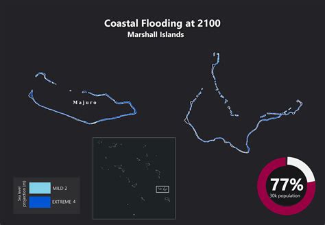 Sea Level Rise Projection Map Marshall Islands Earthorg