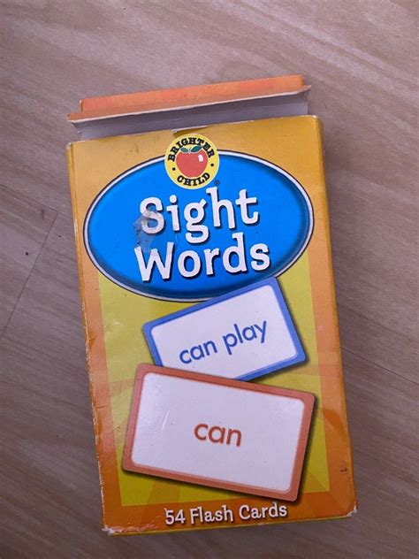 Sight Words Flashcards Hobbies And Toys Toys And Games On Carousell