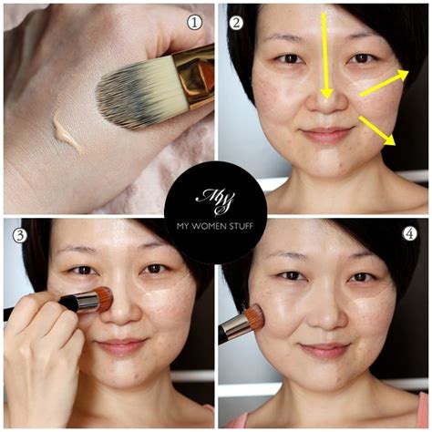 fast easy effective liquid foundation application tutorial 5 lines 1 perfect base