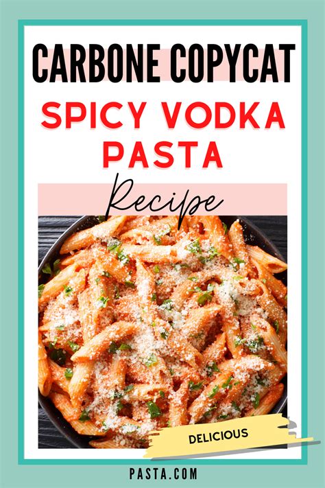 Spicy Penne Alla Vodka Pasta Recipe Copycat Of Carbones Spicy Vodka