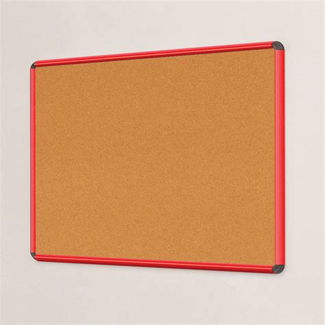 Coloured Frame Cork Pin Notice Board In Blue White Red And Green