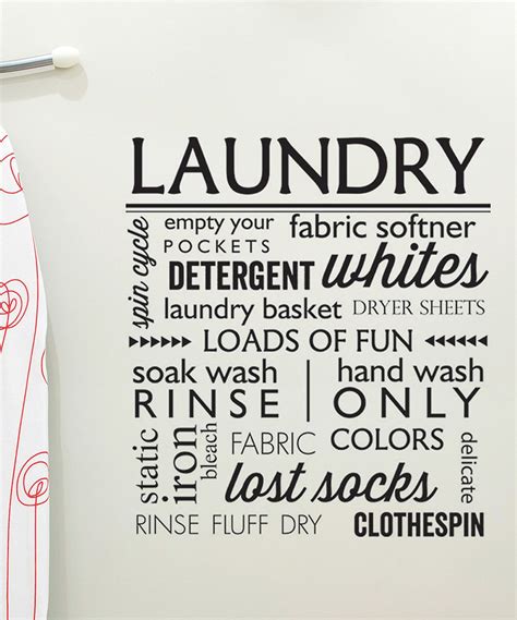 Laundry Wall Quotes Decal Zulily Wall Quotes Decals Wall Decals
