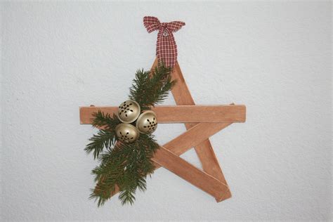 Paint Stick Star Painted Sticks Christmas Ornaments Crafts