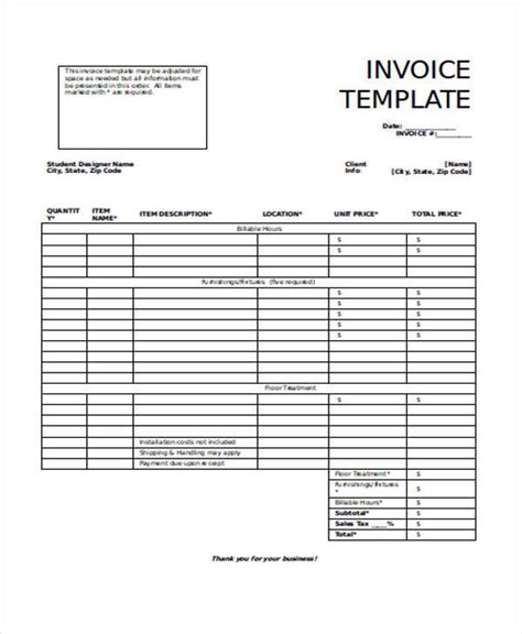 FREE 35 Invoice Forms In PDF Excel MS Word