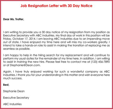 51+ examples of formal letters. How to Write a 30-Day Notice to Vacate (14 Free Templates)