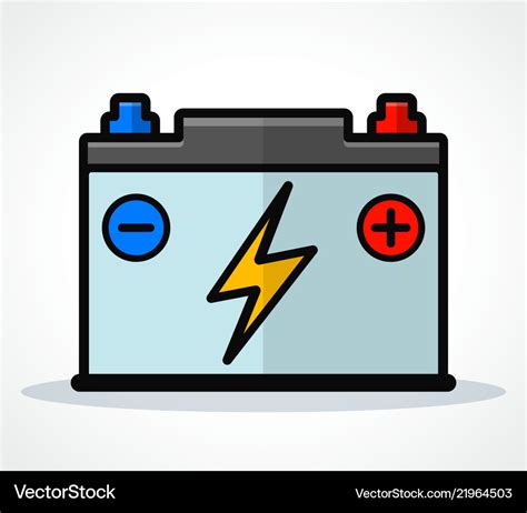 Car Battery Icon Design Royalty Free Vector Image