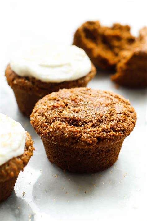 Healthy Gingerbread Muffins Vegan Gluten Free Oil Free