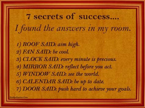 7 Secrets Of Success I Found The Answers In My Room Popular