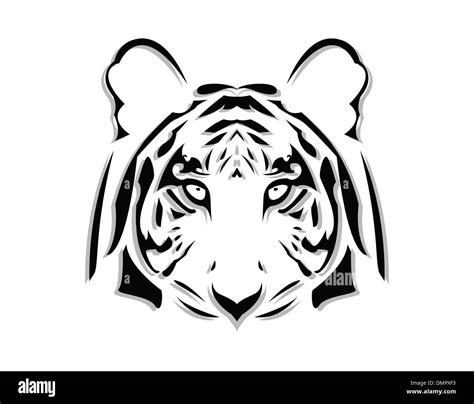 The Vector Abstract Tiger Head Stock Vector Image Art Alamy