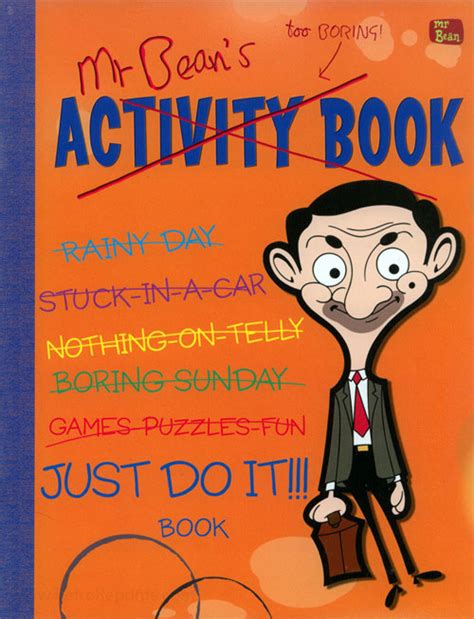 Mr Bean Activity Book Coloring Books At Retro Reprints The Worlds