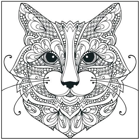 Realistic Cat Coloring Pages Printable at GetColorings.com | Free